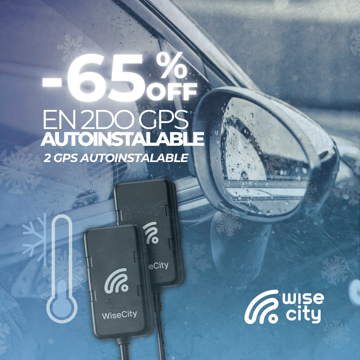 ❄️ Pack 2 GPS WiseCity Autoinstalables | Plan Anual | Descuentos Bajo 0. - WiseCity Chile