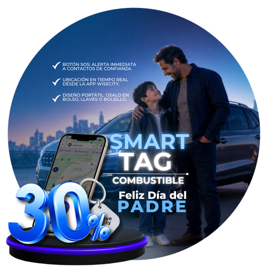 WiseTag Botón SOS Portátil | Plan Anual 30% OFF