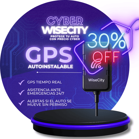 GPS WiseCity Autoinstalable | Plan Anual con 30% OFF Cyber | ÚLTIMOS DÍAS!!! - WiseCity Chile