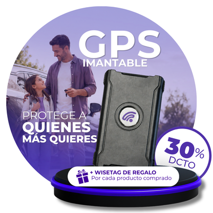 30% OFF  GPS Imantable Portátil + WiseTag | Plan Anual